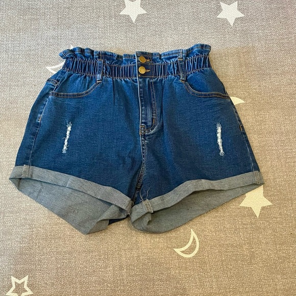 Pants - Denim Blue Women's Shorts